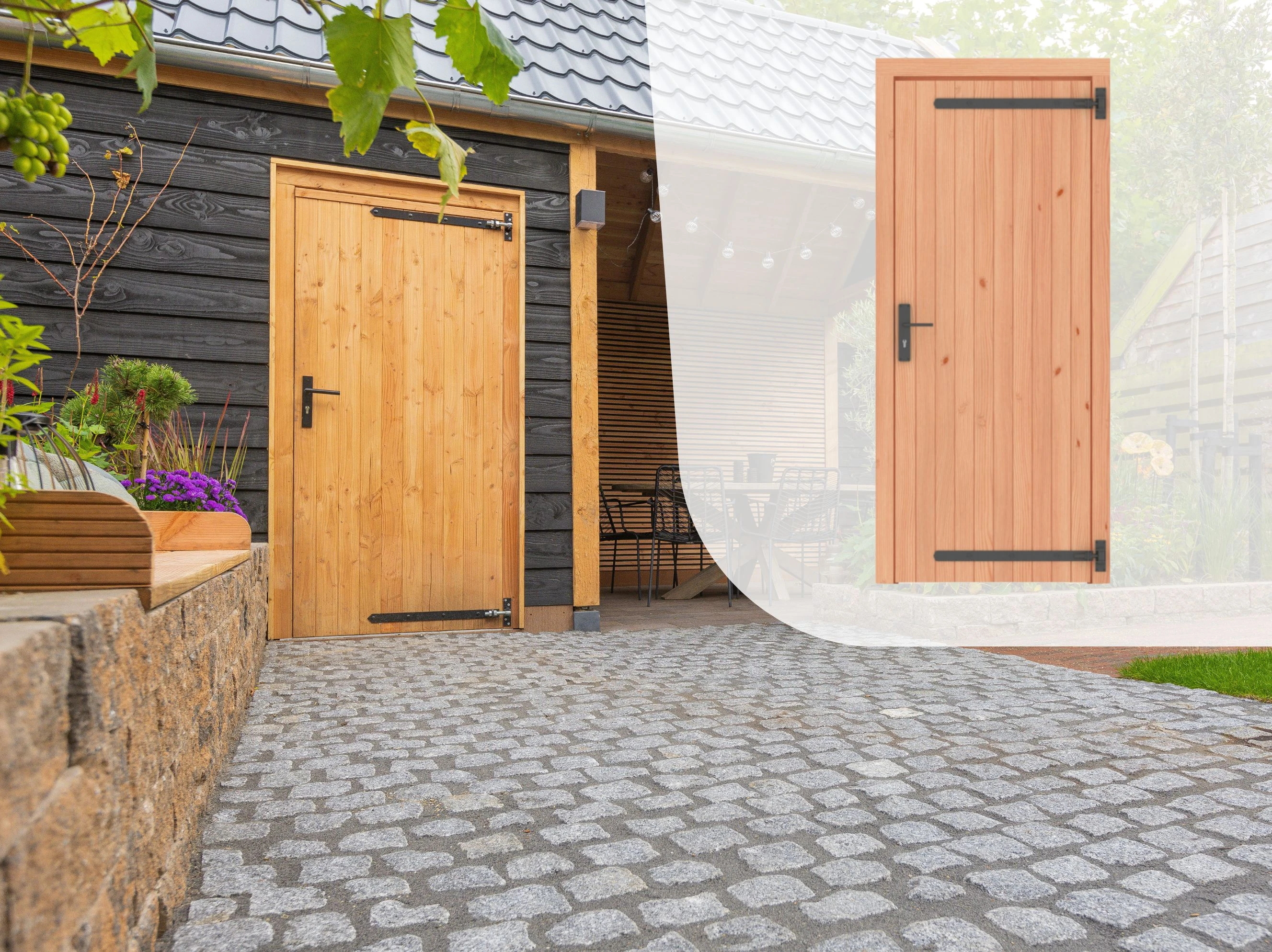 Douglas Enkele Deur Dicht Rechtsdraaiend 102 x 202 cm - Afbeelding 1